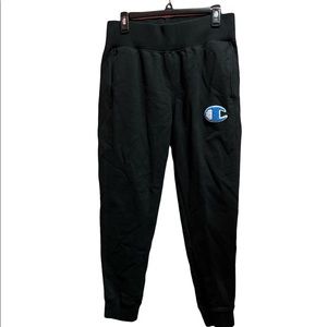 Mens black champion jogger sweatpants size large